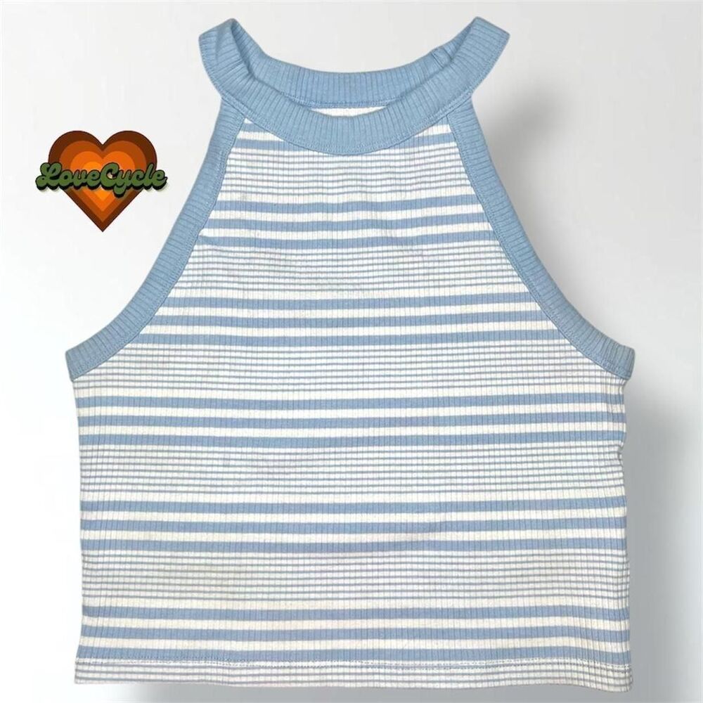 Women's AE Cropped Striped Ribbed Tank Top Bundle – Real Good Collection - Picture 4 of 8